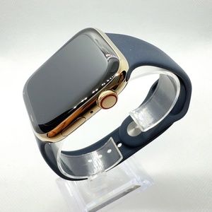 Apple Watch Series 8 45mm Cellular Gold Stainless Steel Case with Sport Band